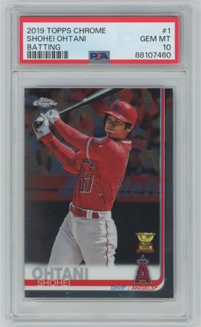 2019 Topps Chrome #1 Shohei Ohtani Batting PSA 10 GEM MINT