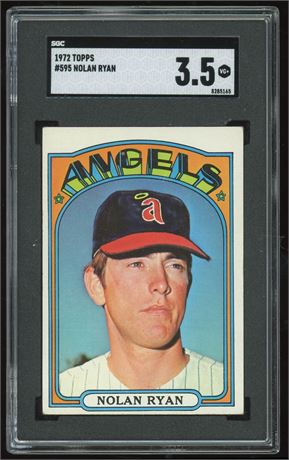 1972 Topps #595 Nolan Ryan SGC 3.5 VG+