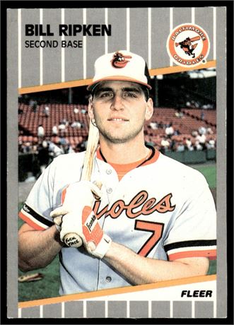 1989 Fleer #616 Billy Ripken FF Error
