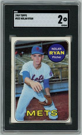 1969 Topps #533 Nolan Ryan SGC 2 GOOD