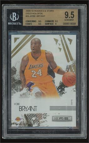 2009 Panini Rookies & Stars #39 Kobe Bryant 242/250 BGS 9.5 GEM MINT