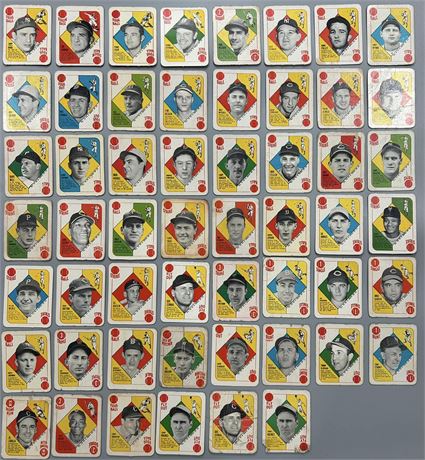 1951 Topps Red Backs Complete Set (1-52) w/ 9 HOF Good+ AVG 1st Topps Set!