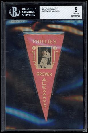 1916 Ferguson Bakery Felt Pennants BF2 #84 Grover C. Alexander BGS 5
