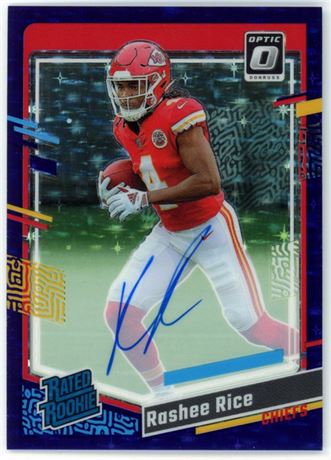 2023 Panini Donruss Optic #257 Rashee Rice Rated Rookie 25/50 Purple Stars
