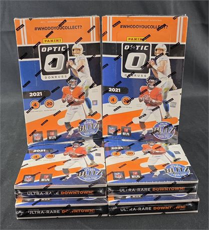 2021 Panini Donruss Optic NFL Factory-Sealed Retail Box Lot (6)