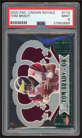 2000 Pacific Crown Royale #110 Tom Brady RC Retail PSA 9 MINT