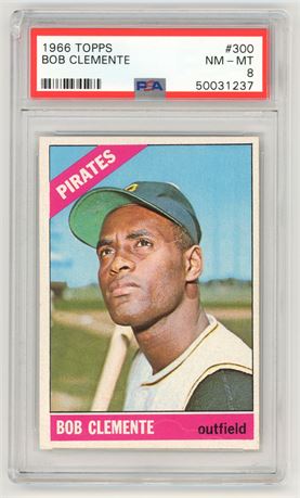 1966 Topps #300 Roberto Clemente PSA 8 NMMT BEAUTY (READ)