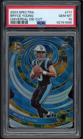 2023 Spectra #111 Bryce Young Universal Die-Cut RC 04/10 PSA 10