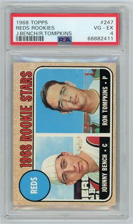 1968 Topps #247 Johnny Bench RC PSA 4 VGEX
