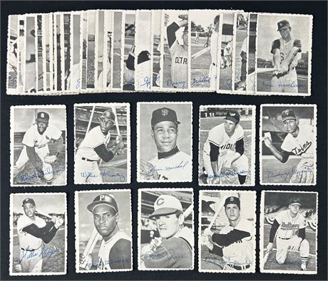 1969 Topps Deckle Edge Complete Set (1-33) VGEX Avg