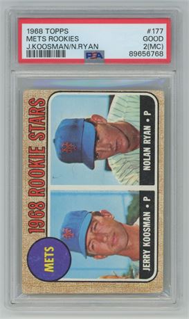1968 Topps #177 Nolan Ryan RC PSA 2(MC)