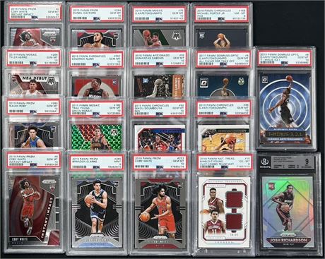 Modern Basketball PSA Graded Lot (18) w / (3) Giannis