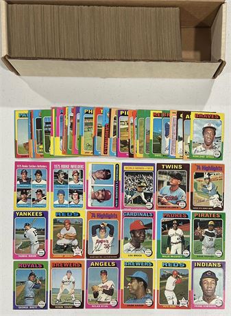 1975 Topps Complete Set (1-660) VG AVG (READ)