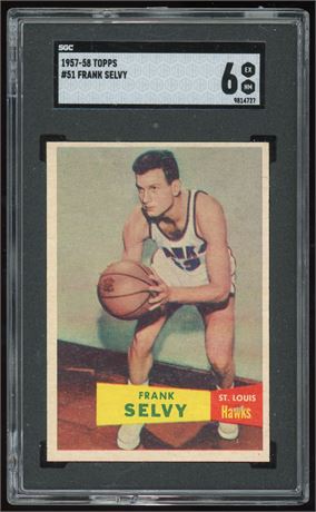 1957 Topps #51 Frank Selvy SGC 6 EXMT