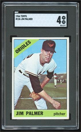 1966 Topps #126 Jim Palmer RC SGC 4