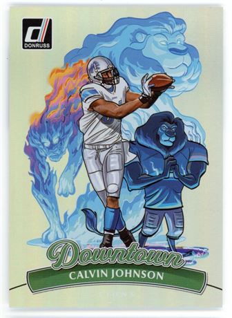 2025 Panini Donruss #4 Calvin Johnson Downtown Case Hit SSP