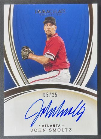 2020 Immaculate Collection John Smoltz Auto 5/25