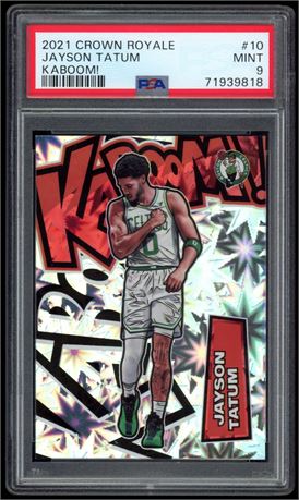 2021 Crown Royale #10 Jayson Tatum Kaboom! PSA 9