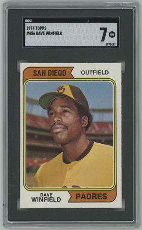 1974 Topps #456 Dave Winfield RC SGC 7 NM