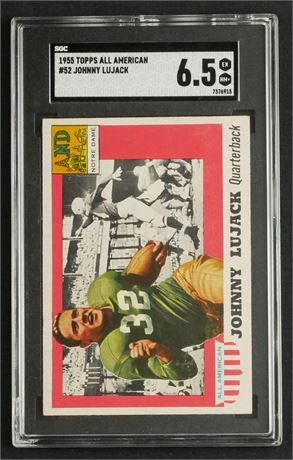 1955 Topps All American #52 Johnny Lujack SGC 6.5 EXNM+