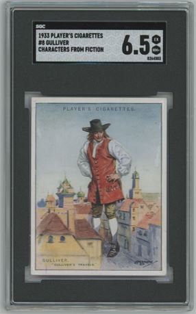 1933 Player's Characters From Fiction #8 Gulliver SGC 6.5 Nicely Centered