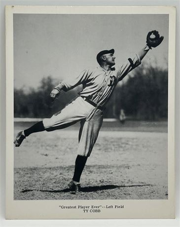 1969 Ty Cobb "Greatest Player Ever" 8x10
