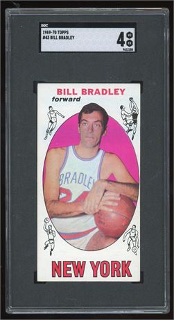 1969 Topps #43 Bill Bradley RC SGC 4 VGEX