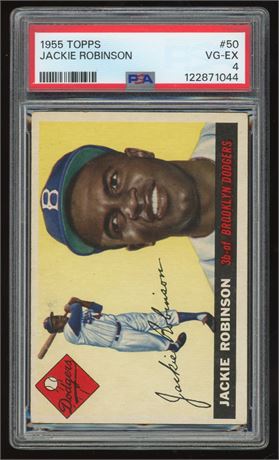 1955 Topps #50 Jackie Robinson PSA 4 VGEX