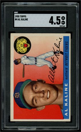 1955 Topps #4 Al Kaline SGC 4.5 VGEX+