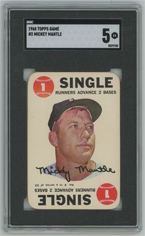 1968 Topps #2 Mickey Mantle SGC 5 EX