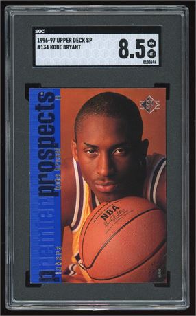 1996 Upper Deck SP #134 Kobe Bryant RC SGC 8.5 NMMT+