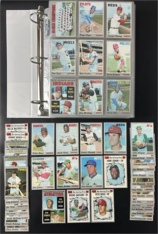 1970 Topps Baseball Near Set (690/720) 95.8%, Over 40 Stars, EX AVG Cond (READ)