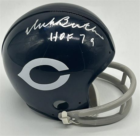 Dick Butkus Signed Bears Mini Helmet PSA