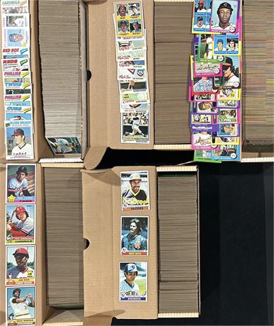 1975-79 Near Complete Sets VG Average Condition - No Duplicates, w/Stars
