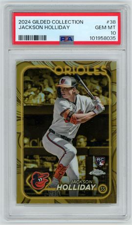 2024 Gilded Collection #38 Jackson Holliday 22/99 PSA 10 GEM MINT