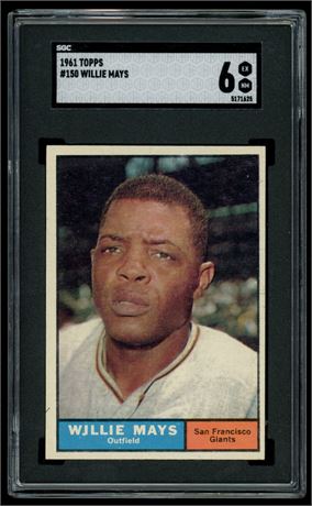 1961 Topps #150 Willie Mays SGC 6 EXMT