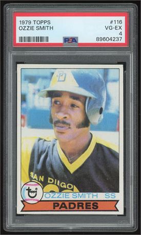 1979 Topps #116 Ozzie Smith RC PSA 4 Nicely Centered