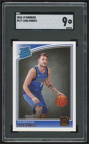 2018-19 Donruss #177 Luka Doncic Rated Rookie SGC 9 MINT