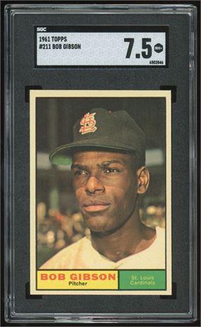 1961 Topps #211 Bob Gibson SGC 7.5 NM+