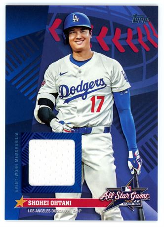 2025 Topps Update Series Shohei Ohtani All-Star Stitches Jersey Relic