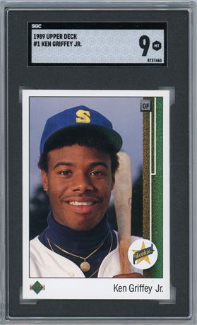 1989 Upper Deck #1 Ken Griffey Jr RC SGC 9 MINT