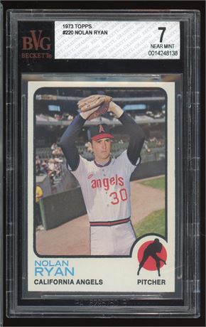 1973 Topps #220 Nolan Ryan BVG 7 NM