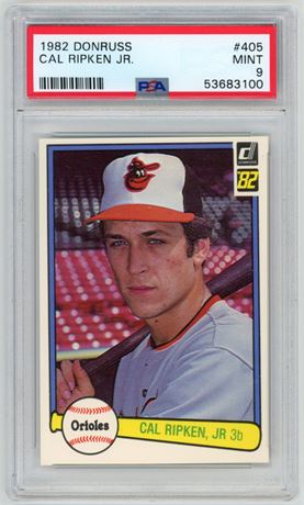 1982 Donruss #405 Cal Ripken Jr RC PSA 9 MINT