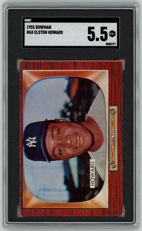 1955 Bowman #68 Elston Howard SGC 5.5 EX+