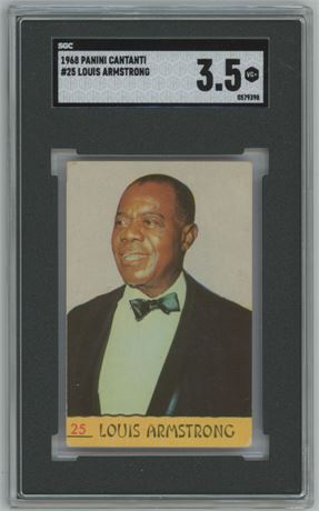 1968 Panini Cantanti #25 Louis Armstrong SGC 3.5 VG+