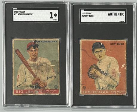 1933 Goudey SGC Graded Lot (2)