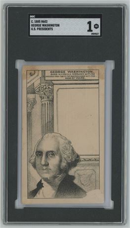 1885 H602 George Washington U.S. Presidents SGC 1 POOR