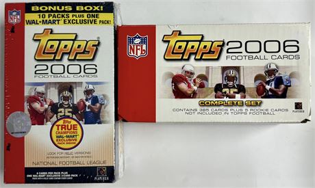 2006 Topps Football Blaster Sealed & 2006 Topps Football Complete Set READ