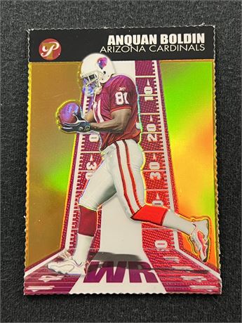 2004 Topps Prestine #15 Anquan Boldin Gold Refractor /99