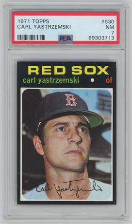 1971 Topps #530 Carl Yastrzemski PSA 7 NM